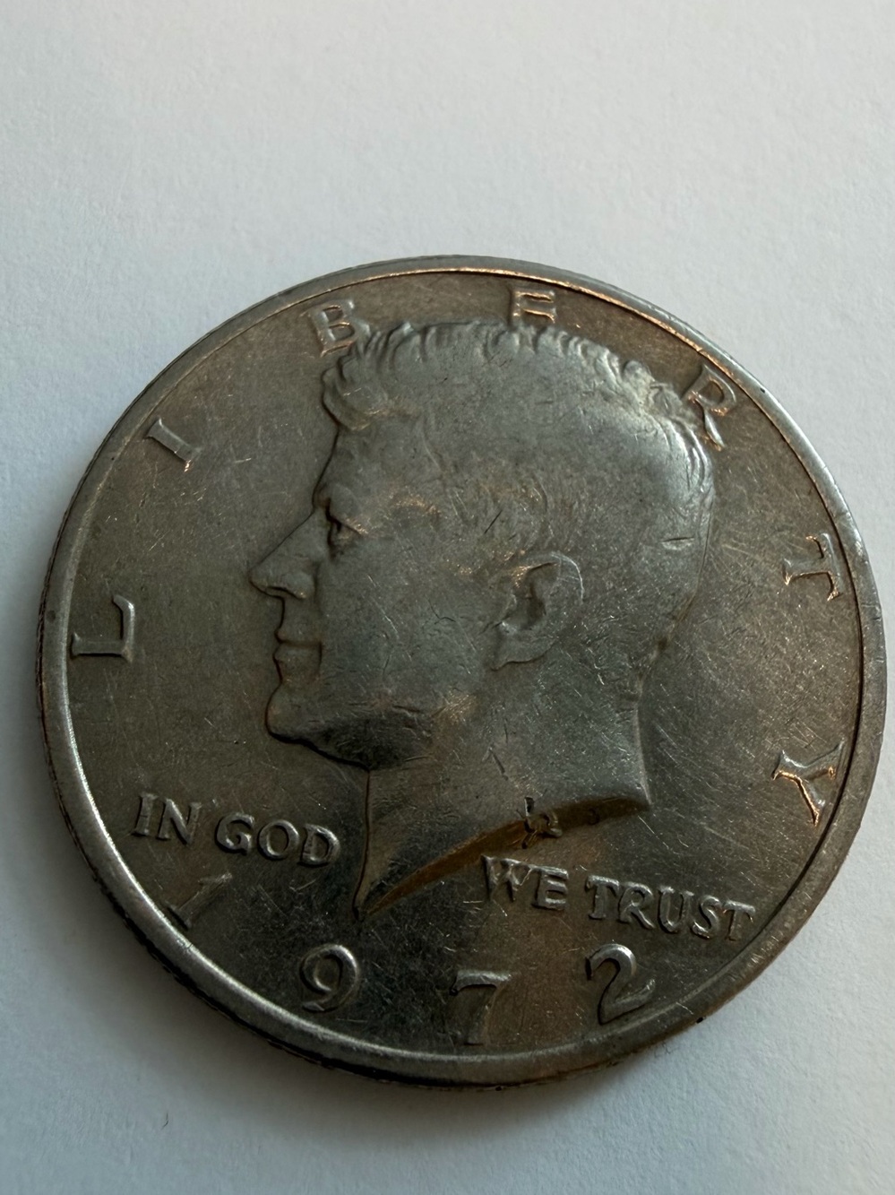 1972 Philadelphia Kennedy Half Dollar – Vintage US Fifty Cent Coin